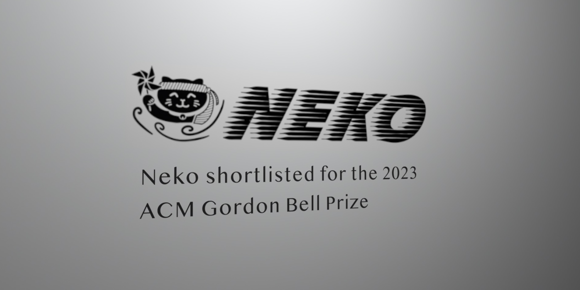 Neko logo. ACM Gordon Bell Prize
