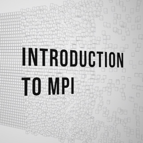 Image showing the title "Introduction to MPI"