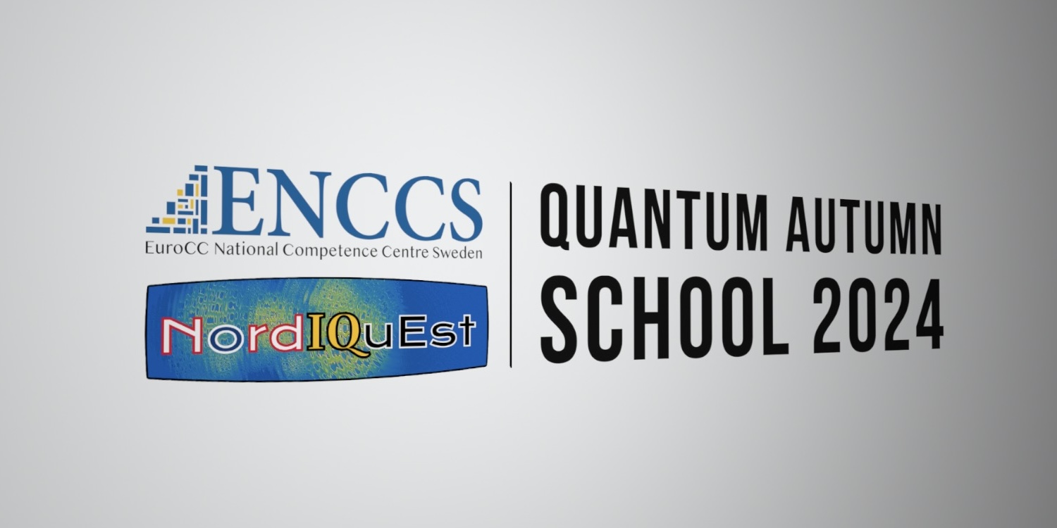 ENCCS and NordIQuEst logos and the title quantum autumn school